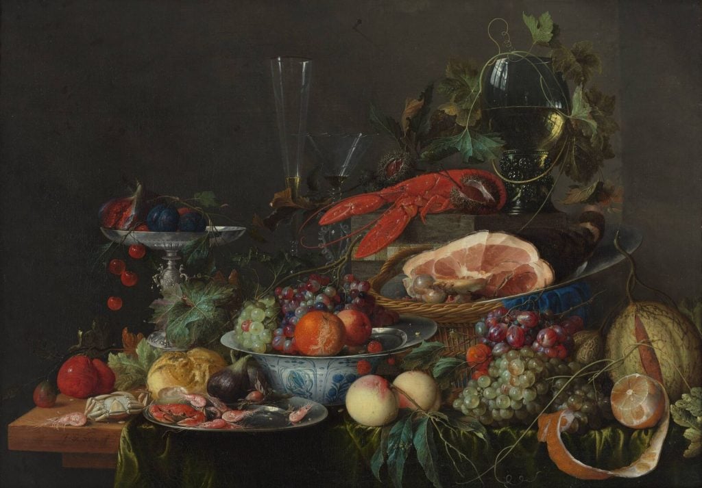 Still Life with Ham, Lobster and Fruit</i> (ca. 1653). Courtesy of Museum Boijmans Van Beuningen.