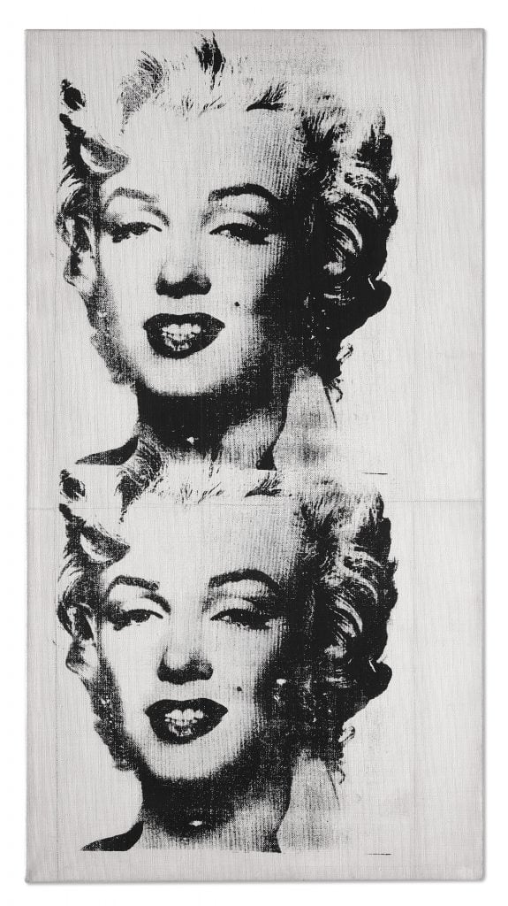 Andy Warhol, Two Marilyns (Double Marilyn) (1962). Courtesy of Christie's Images, Ltd.