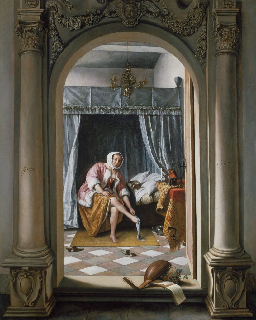 Jan Steen, <i>A Woman at her Toilet</i> (1663). Royal Collection Trust/© Her Majesty Queen Elizabeth II.