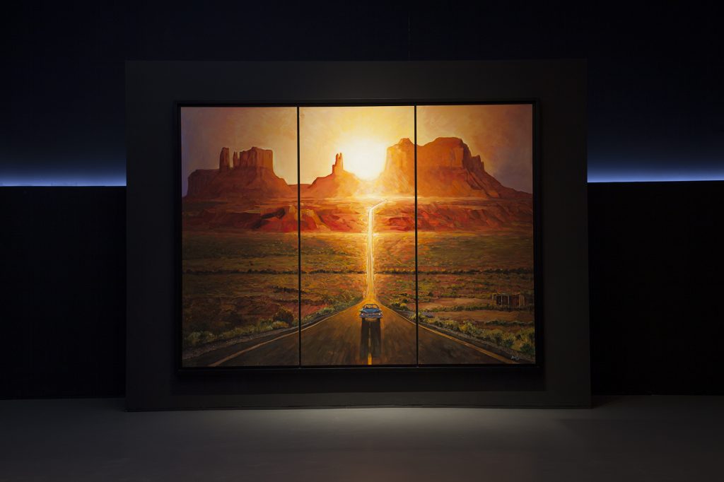 Bob Dylan, Sunset, Monument Valley (2019). Courtesy of the Patricia & Phillip Frost Art Museum.