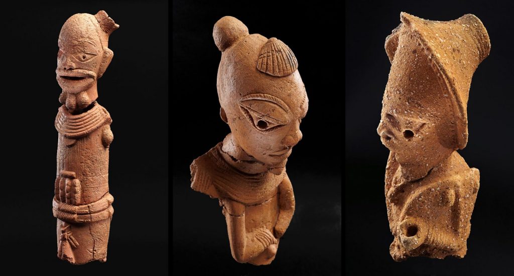 Nok terracotta figurines. Photo courtesy of Goethe University.