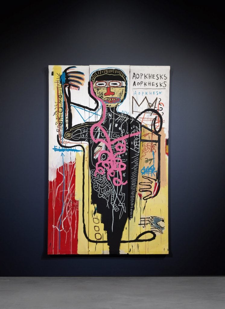 Jean-Michel Basquiat, Versus Medici (1982). Image courtesy Sotheby's.