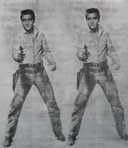 Andy Warhol, Elvis 2 Tiimes (1963). Image courtesy Sotheby's