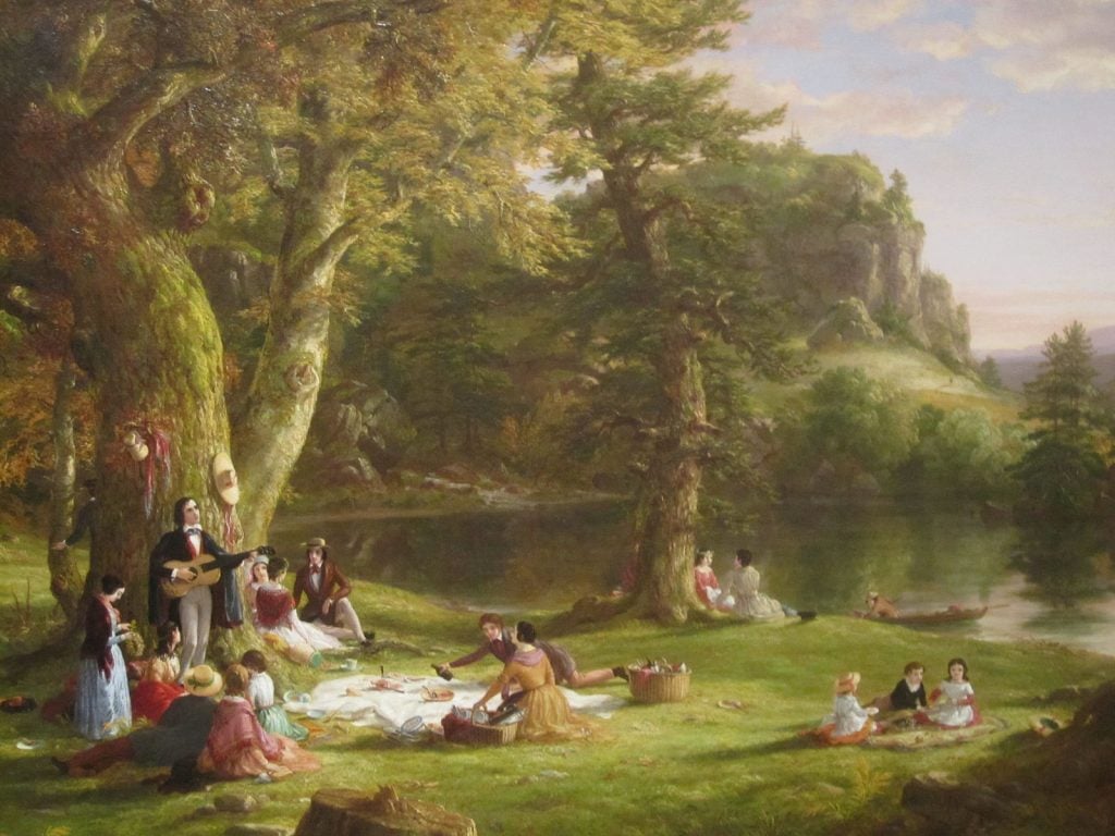 Thomas Cole, The Picnic. Collection of the Brooklyn_Museum.