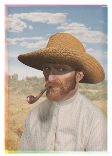 Ruud van Empel, <em>Portret Vincent #5</em> (2020). Photo courtesy of the Vincent van GoghHuis. 