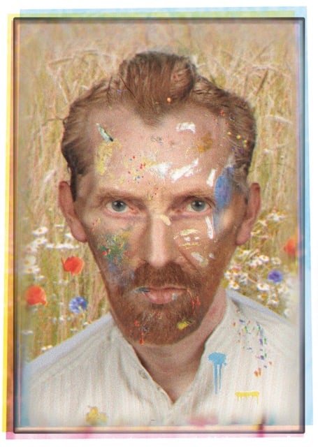 Ruud van Empel, <em>Portret Vincent #8</em> (2020). Photo courtesy of the Vincent van GoghHuis. 