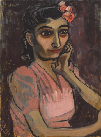 Alice Neel, Girl with Pink Flower (circa 1940). Courtesy of Victoria Miro Gallery.