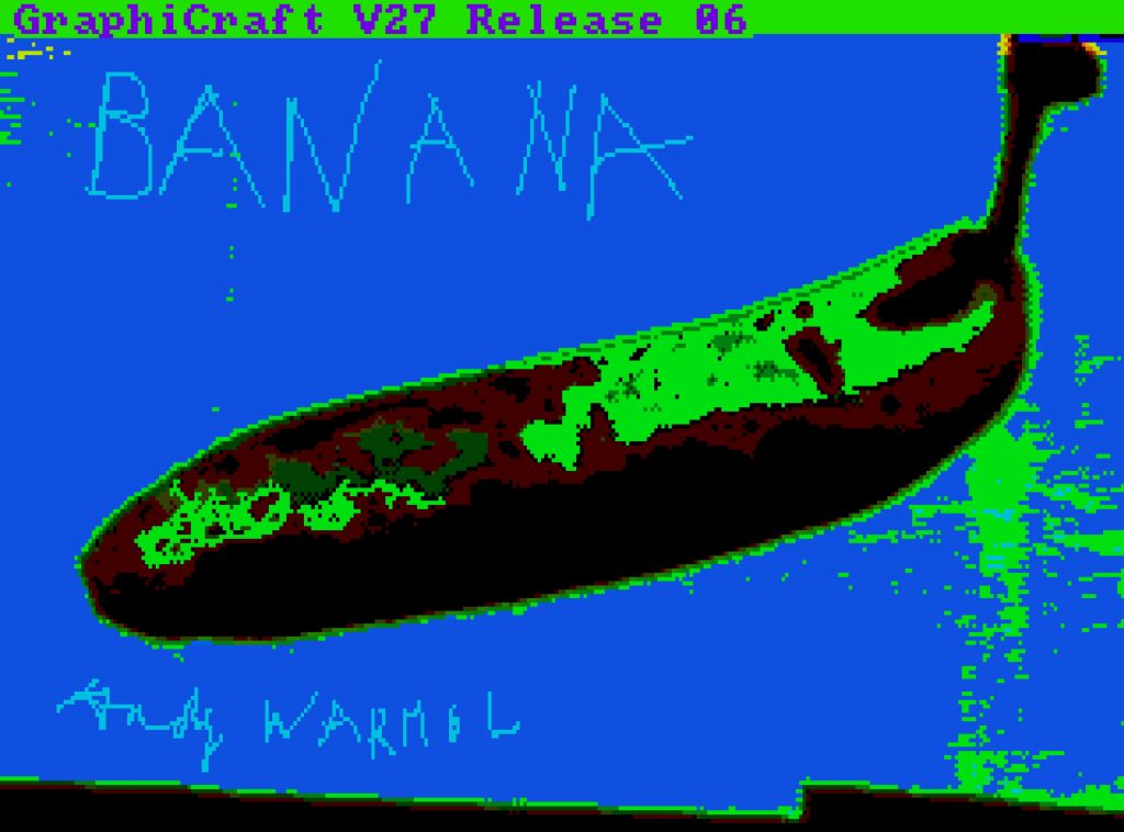 Andy Warhol, <em>Untitled (Banana)</em> (ca. 1985k, minted as an NFT in 2021). ©The Andy Warhol Foundation.