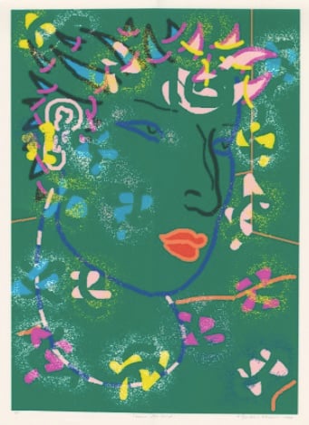 Barbara Nessim, <em>Flowers in the Wind</em> (1986), on sale as an NFT at Rarible.