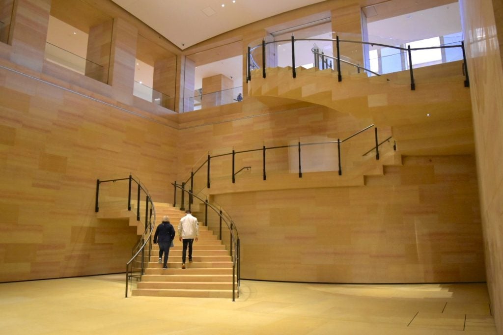 New stairway at the Philadelphia Museum of Art. Photo by Ben Davis.