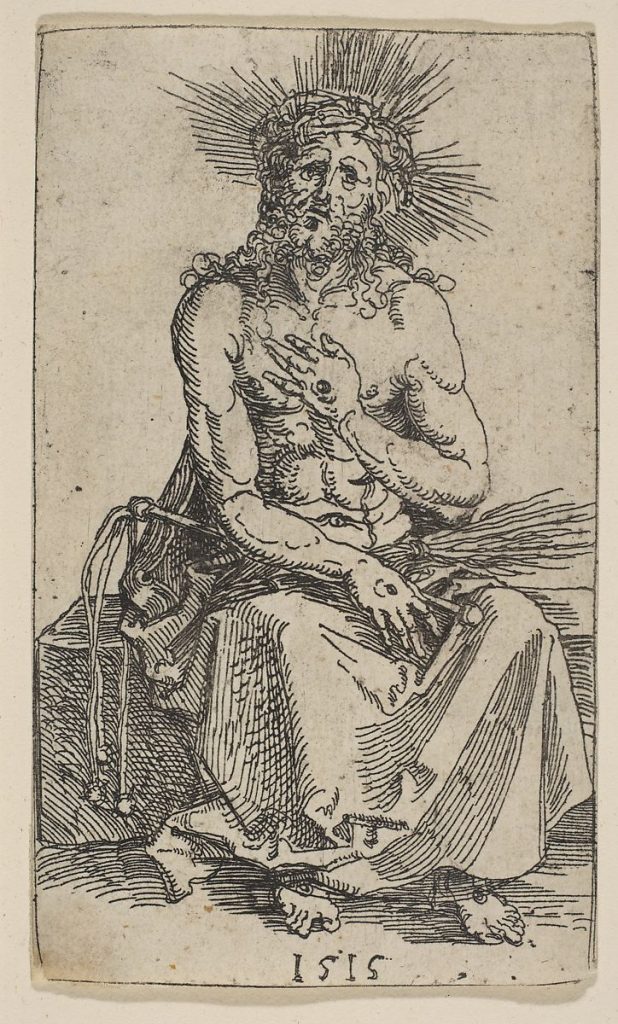 Albrecht Dürer, The Man of Sorrows (1515). Collection of the Metropolitan Museum of Art.