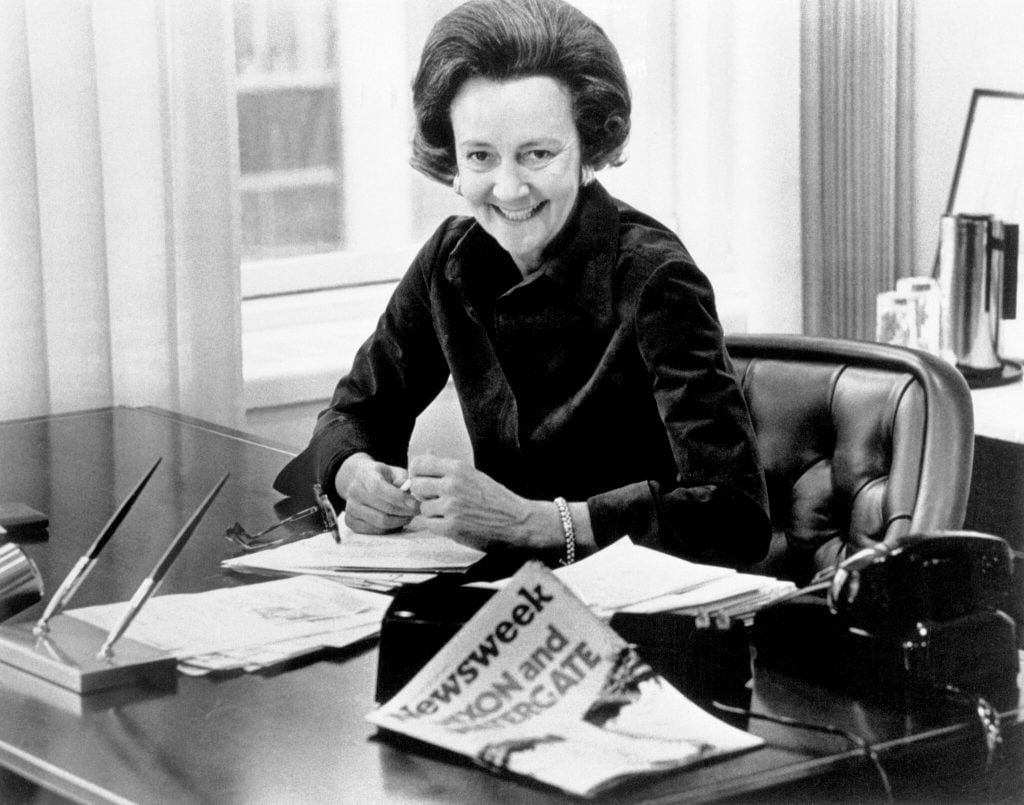 Woman of the Year in Economy and Business: Katharine Graham (1973). Photo courtesy of Bettmann/Getty Images.