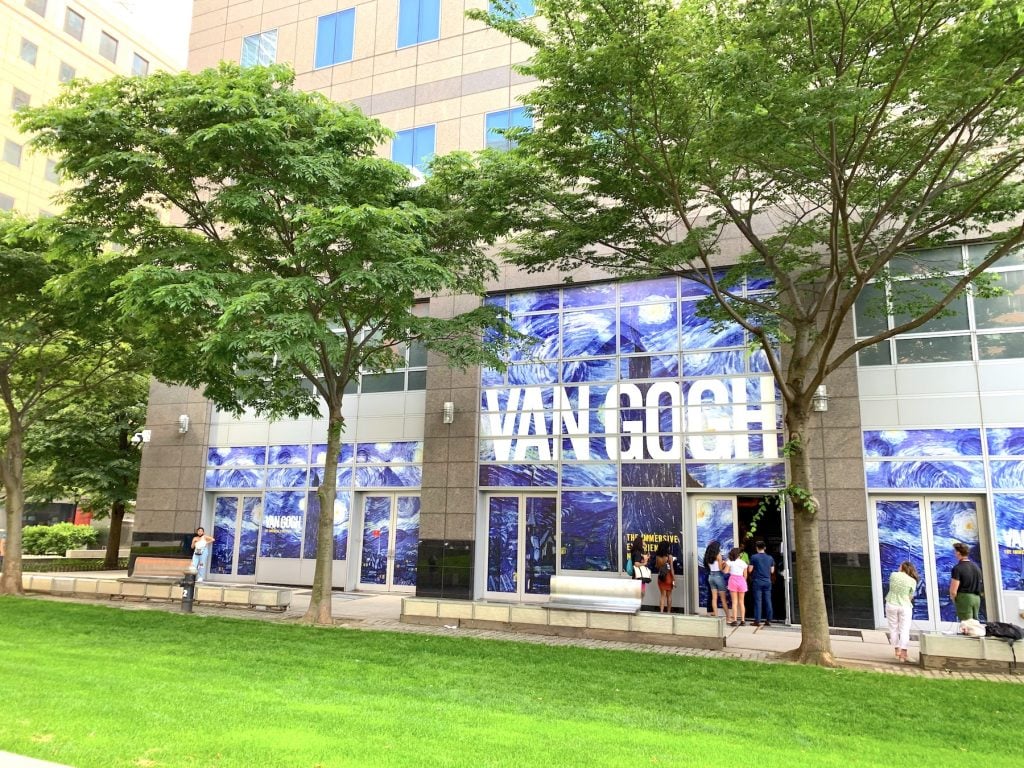 Outside of "Van Gogh: The Immersive Experience." Photo by Ben Davis.