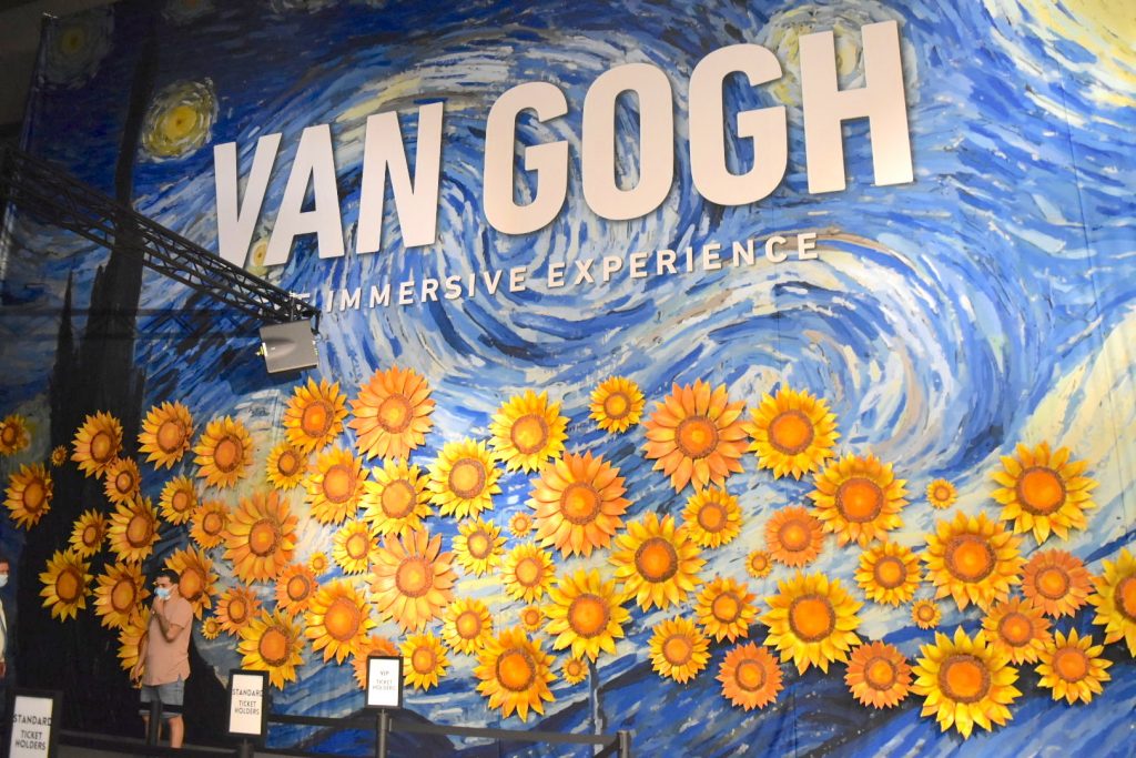 Display in the ticket hall of "Van Gogh: The Immersive Experience." Photo by Ben Davis.