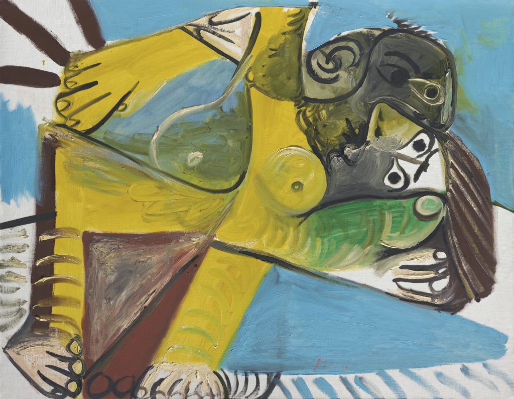 Pablo Picasso, L'Étreinte (1969). Courtesy of Christie's Images, Ltd.
