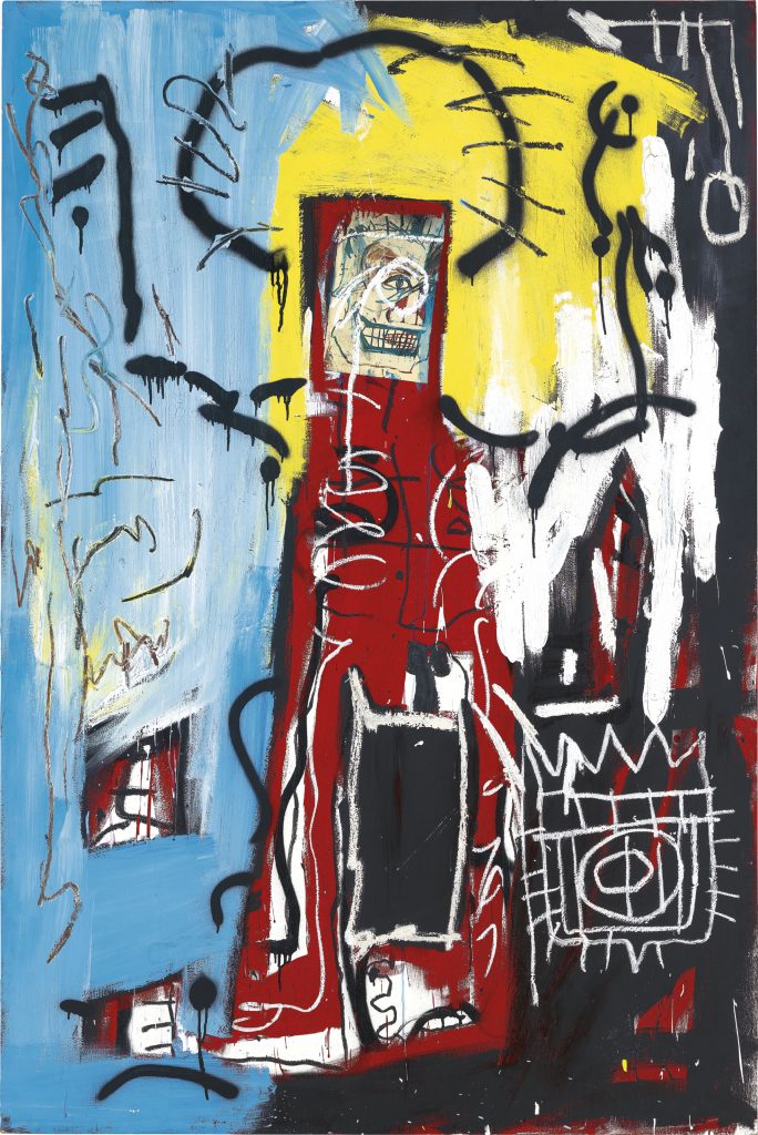 Jean-Michel Basquiat, <i>Untitled (One Eyed Man or Xerox Face)</i> (1982). Courtesy of Christie's Images, Ltd.