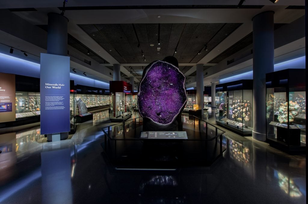 The entrance to the Halls of Gems and Minerals at the American Museum of Natural History. Photo by D. Finnin, ©American Museum of Natural History.