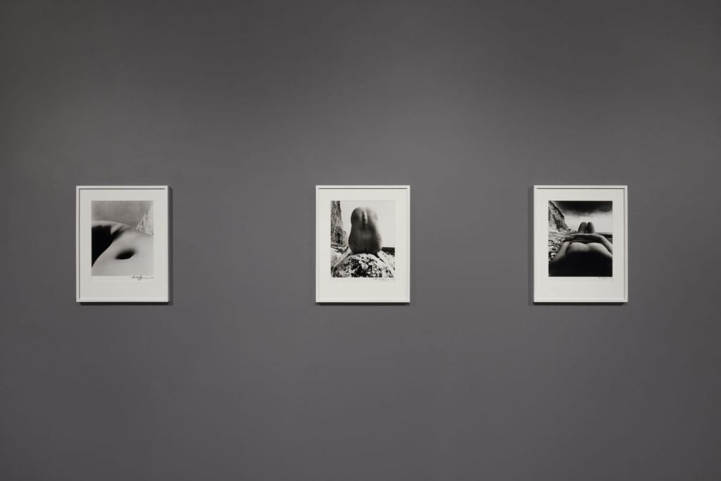 Installation view of "Bill Brandt: Perspective of Nudes." Photo: Pierre Le Hors, courtesy of Marlborough Gallery.