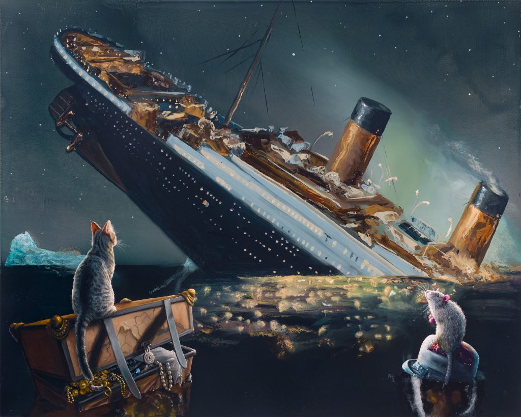 Alexis Rockman, Titanic (2019–20). Courtesy of Guild Hall, East Hampton.