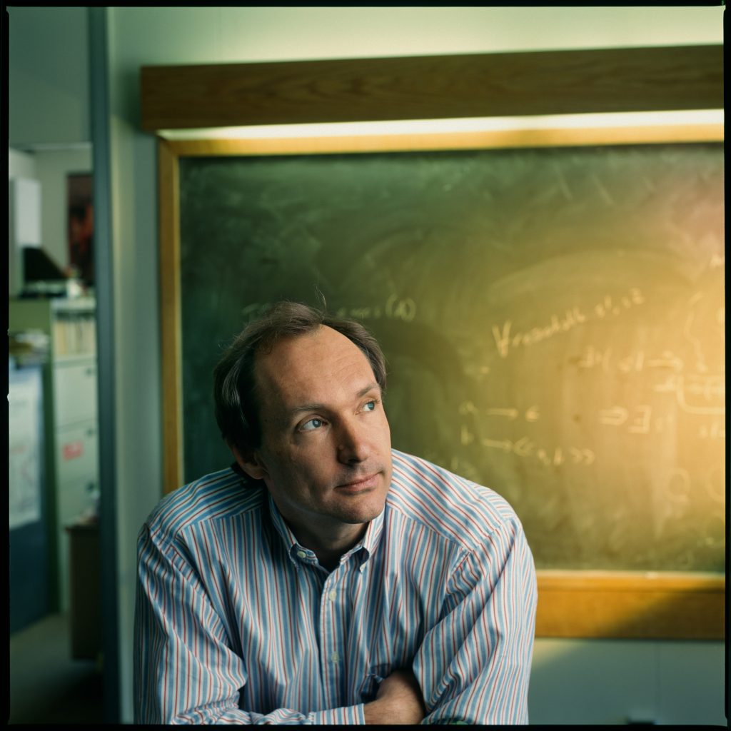British computer scientist Tim Berners-Lee, who founded the World Wide Web. (Photo by Karjean Levine/Getty Images)
