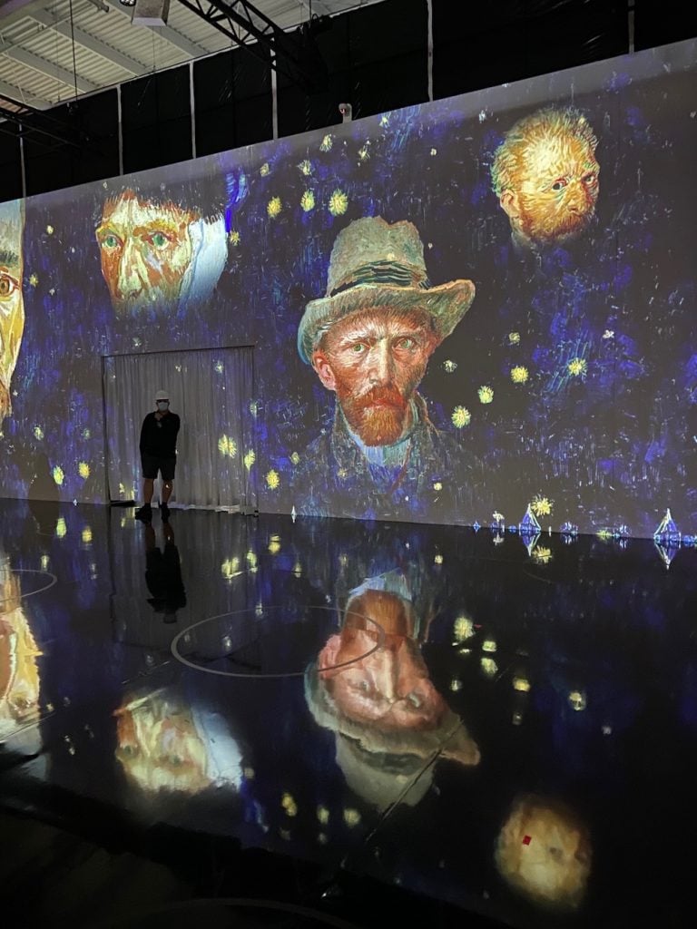 Installation view of Immersive Van Gogh in New York. Photo by Eileen Kinsella
