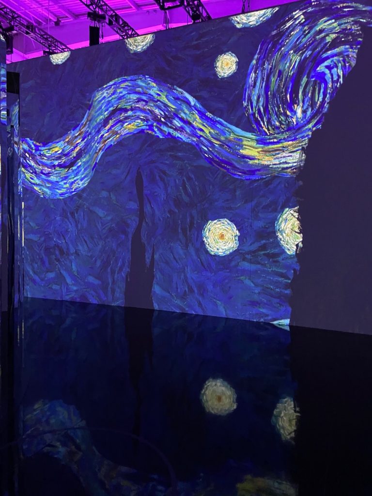 Installation view of Immersive Van Gogh in New York. Photo by Eileen Kinsella