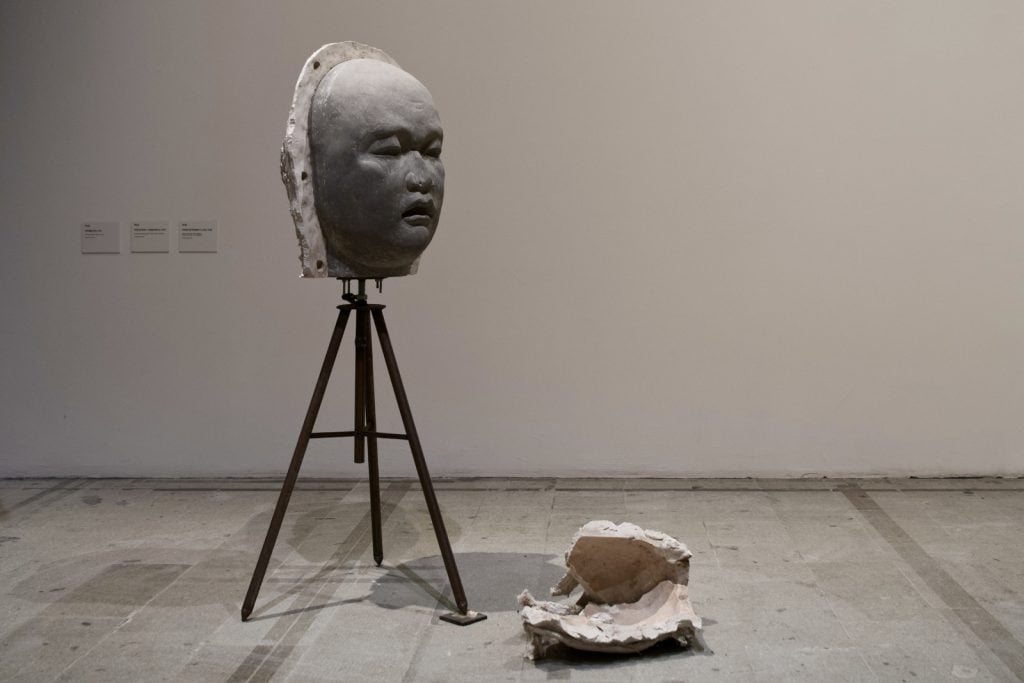 Installation view, Yu Ji, Flesh in Stone–Component #3 (2017) at La Biennale di Venezia, Venice, 2019. Credit: © Yu Ji, courtesy Sadie Coles HQ, London. Photo: 李欣怡 Li Xinyi.