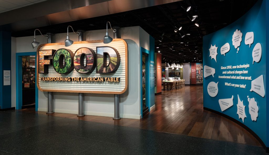 "Food: Transforming the American Table," installation view. Photo courtesy of the Smithsonian's National Museum of American History.