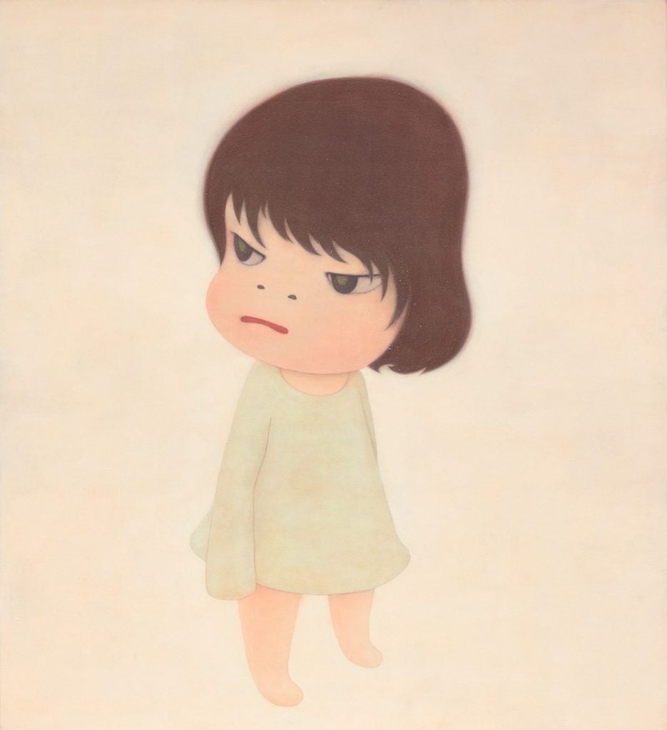 Yoshitomo Nara, Missing In Action (2000). Image courtesy Phillips and Poly Auction.