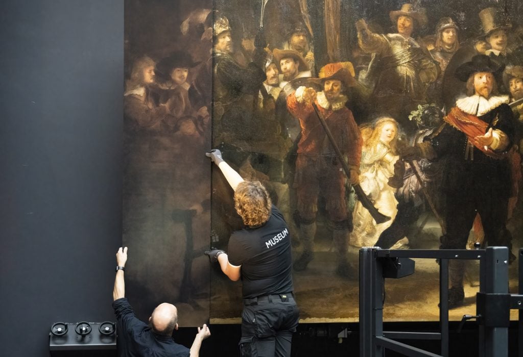 The process of reconstruction. Photo: Rijksmuseum/Reinier Gerritsen.