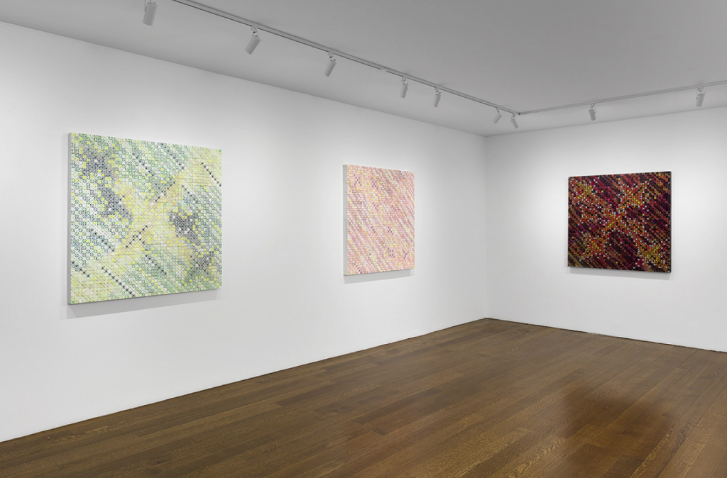 Installation view "Ding Yi: Lightscapes" (2021). Courtesy of Timothy Taylor.
