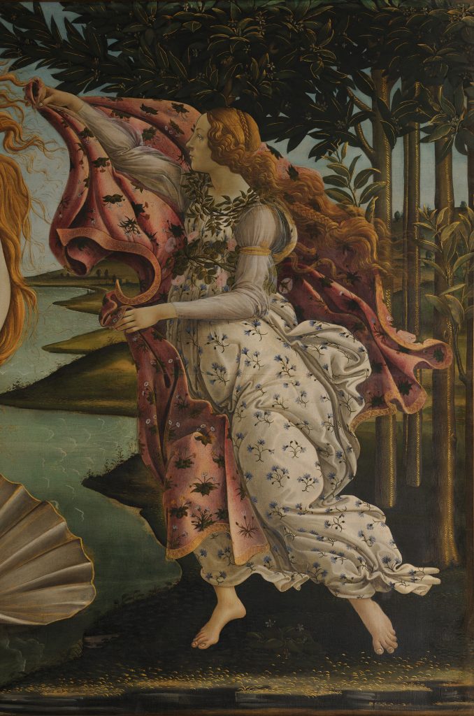 Nikolas Bentel, The Botticelli Dress is based on the Horae of Spring in Sandro Bottiicelli's The Birth of Venus. Photo courtesy of the artist.