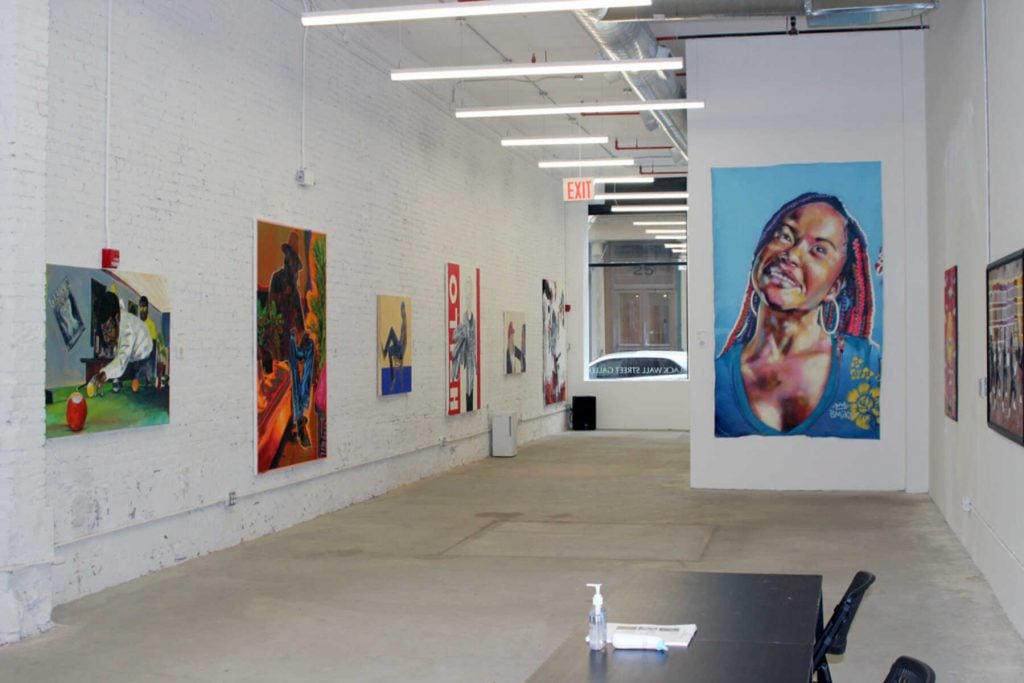 "21 Piece Salute" at Black Wall Street Gallery. Photo courtesy of Black Wall Street Gallery.