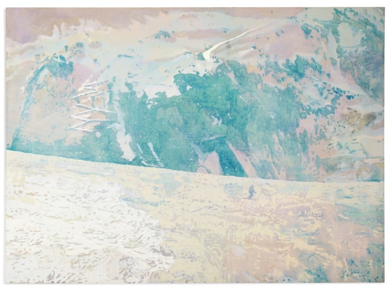 Peter Doig, Blue Mountain (1996). Courtesy of Sotheby's.