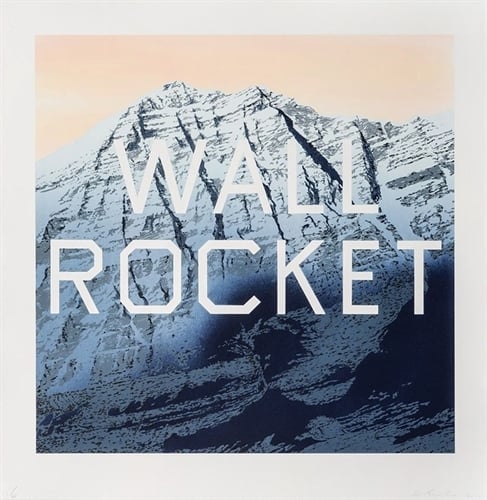 Ed Ruscha, Wall Rocket(2013). Estimate $50,000–70,000 and live now in Artnet Auctions Contemporary Editions sale.