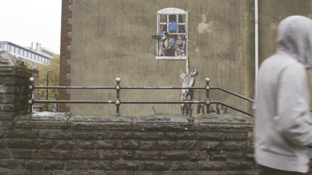 A still from <em>Banksy Most Wanted</em>, directed by Aurélia Rouvier and Seamus Haley. 
