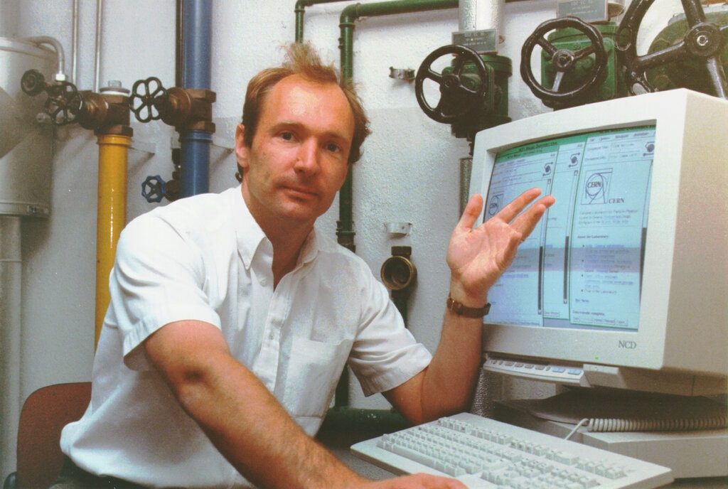 Tim Berners-Lee, creator of the World Wide Web. Courtesy of Sotheby's.