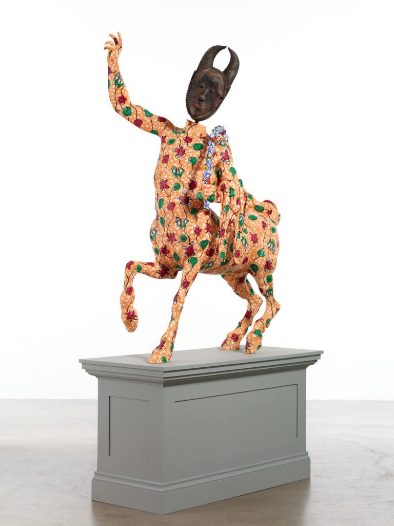 Yinka Shonibare CBE, Hybrid Sculpture (Centaur) (2021). Courtesy of Stephen Friedman Gallery.