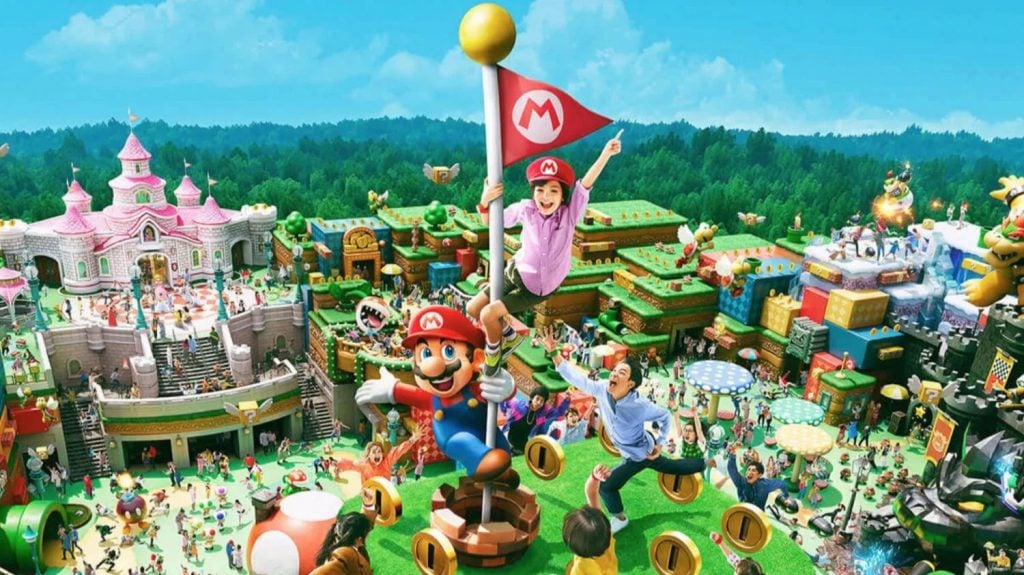 A promotional image for Super Nintendo World at Universal Studios Japan in Osaka. Image courtesy of Nintendo.