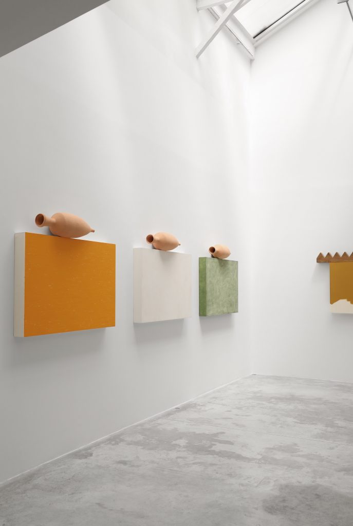 An installation view of “Victoires (Suite),” Edgar Sarin’s show at Galerie Michel Rein in Paris in 2021. Photo: La Méditerranée.