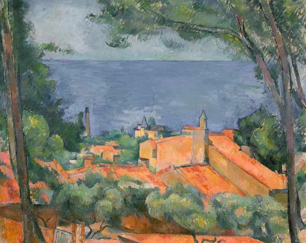 Paul Cezanne, L'Estaque aux toits rouges (circa 1883-1885). Image courtesy Christie's.