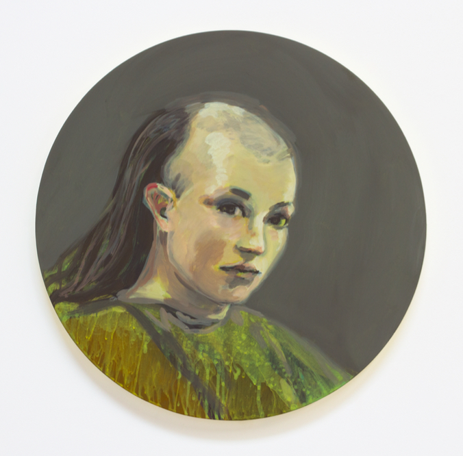 Claire Tabouret, <i>Because of You (Green)</i> (2016).
