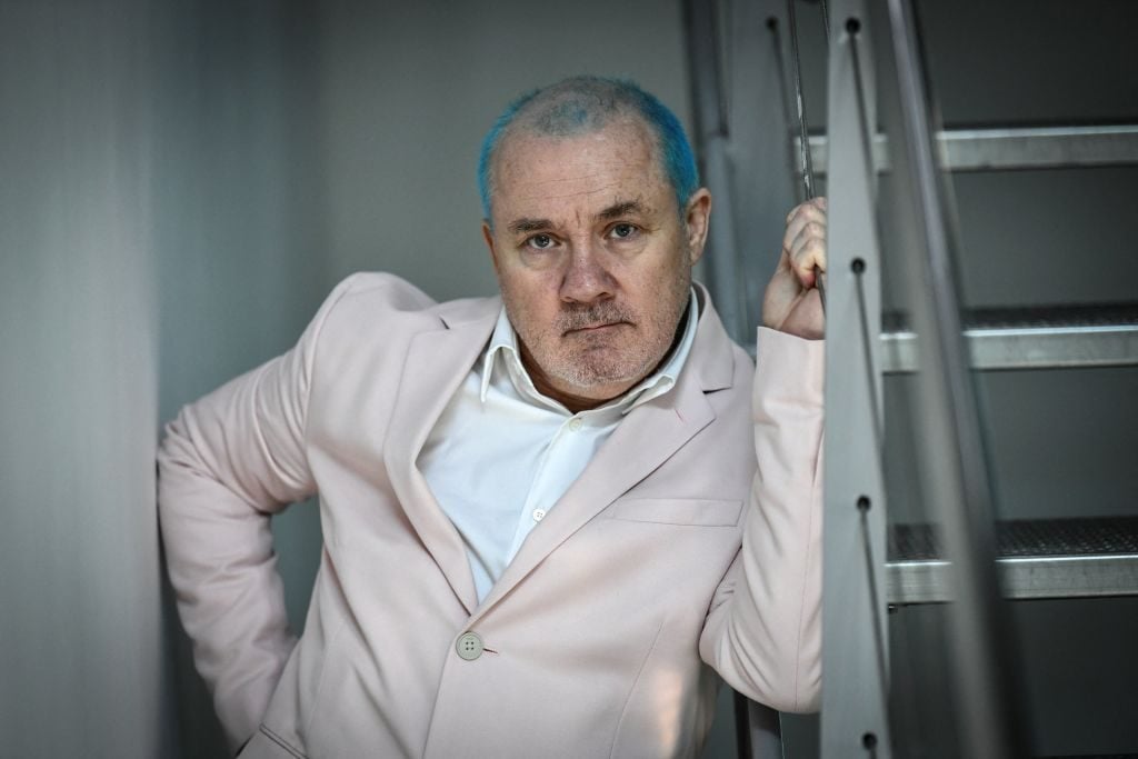 British artist Damien Hirst poses during the press preview of 