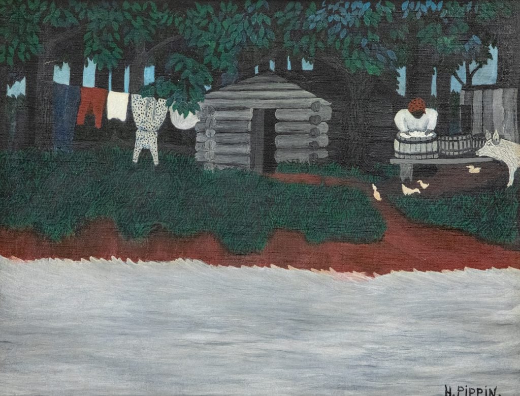 Horace Pippin, The Wash (ca. 1942). Courtesy of the American Folk Art Museum, New York.