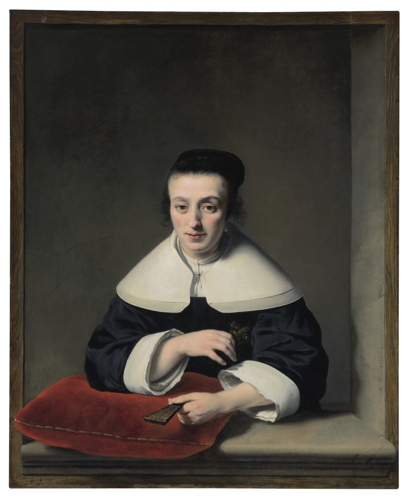 Ferdinand Bol, <i>Portrait of a lady at a casement</i>. Courtesy Christie's Images Ltd. 2021.