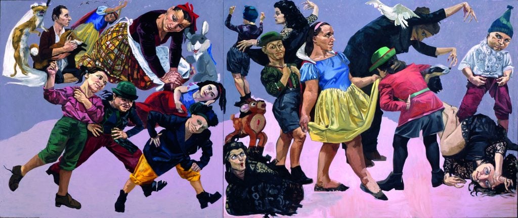 Paula Rego, <i>Cast of Characters from Snow White</i> (1996). Private Collection, London © Paula Rego.