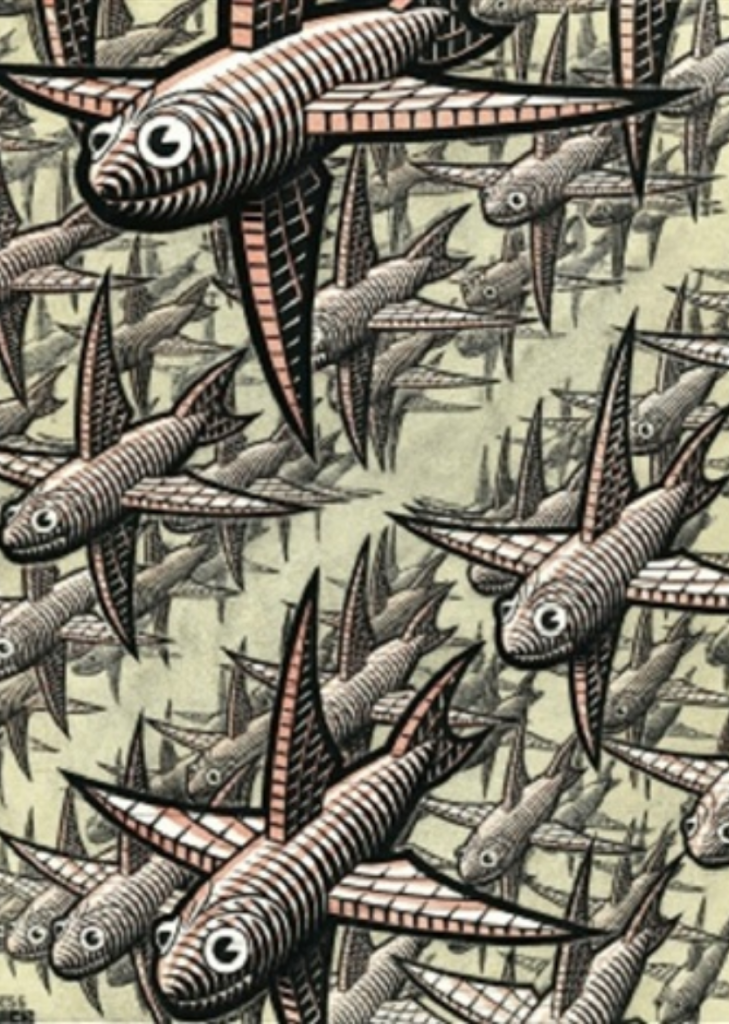 M. C. Escher, Depth #403 (1955). Courtesy of Walker Fine Art.