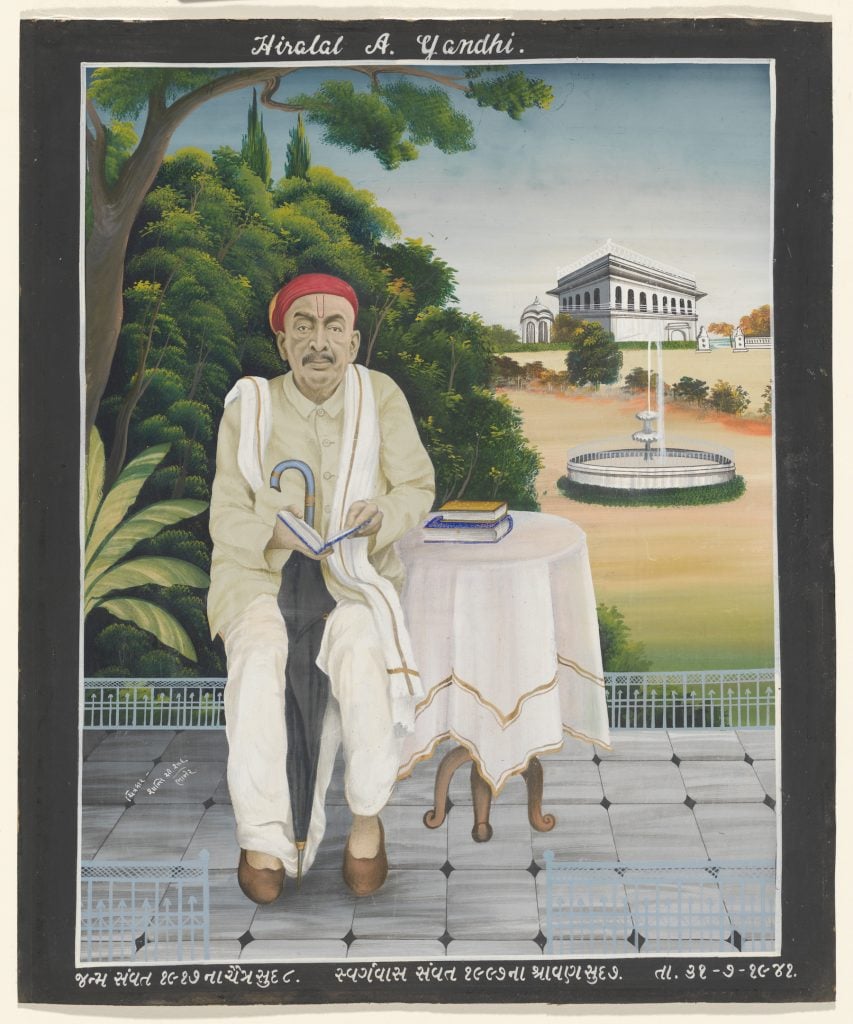 Shanti C. Shah,Hiralal A Gandhi memorial portrait (1941) ,Indiapurchased 2009