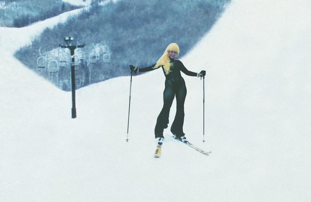 Composite photo of Danceha ll Queen Carlene in Park City, Utah, 1995. Photographer unknown. Carlene Smith Archive