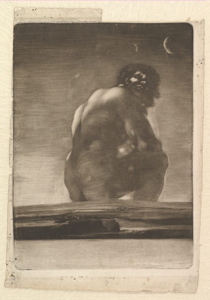 Francisco Goya, Seated Giant (ca. 1814–18). Courtesy of the Metropolitan Museum of Art.